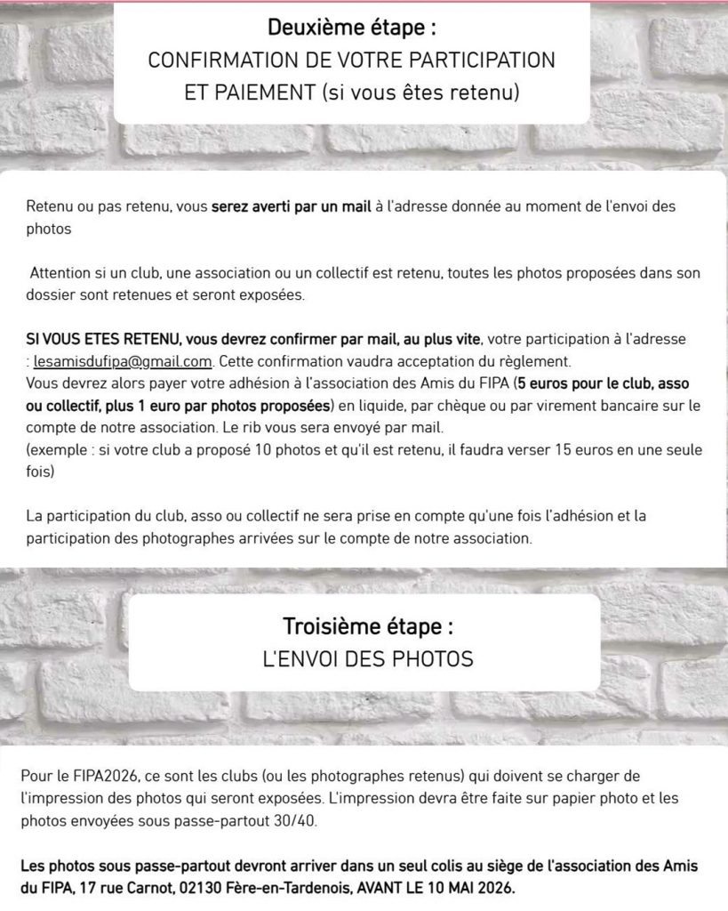 Concours - FIPA 2026